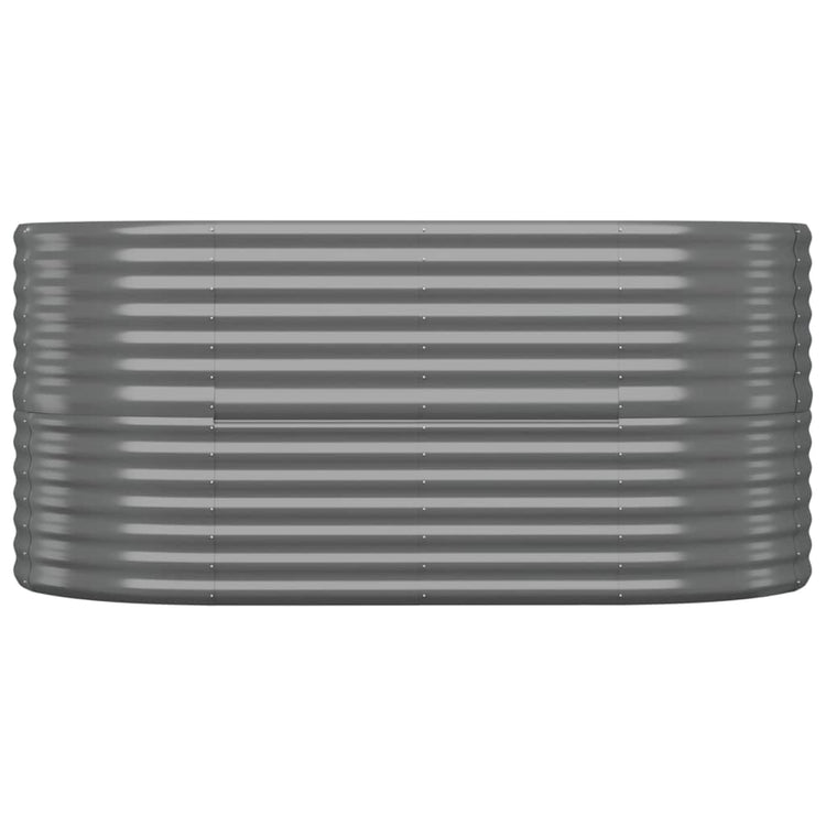 VIDAXL -Planungsbox 152x80x68 cm Pulver -Stahl grau