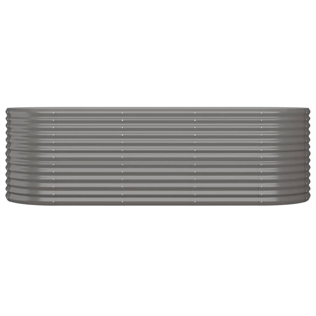 VIDAXL -Planungsbox 224x80x68 cm Pulver -Stahl grau