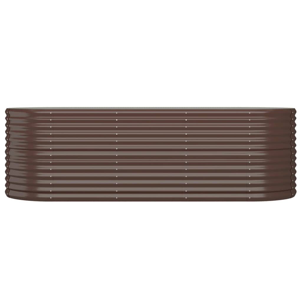 VIDAXL -Planungsbox 224x80x68 cm Pulver -Stahlbraun