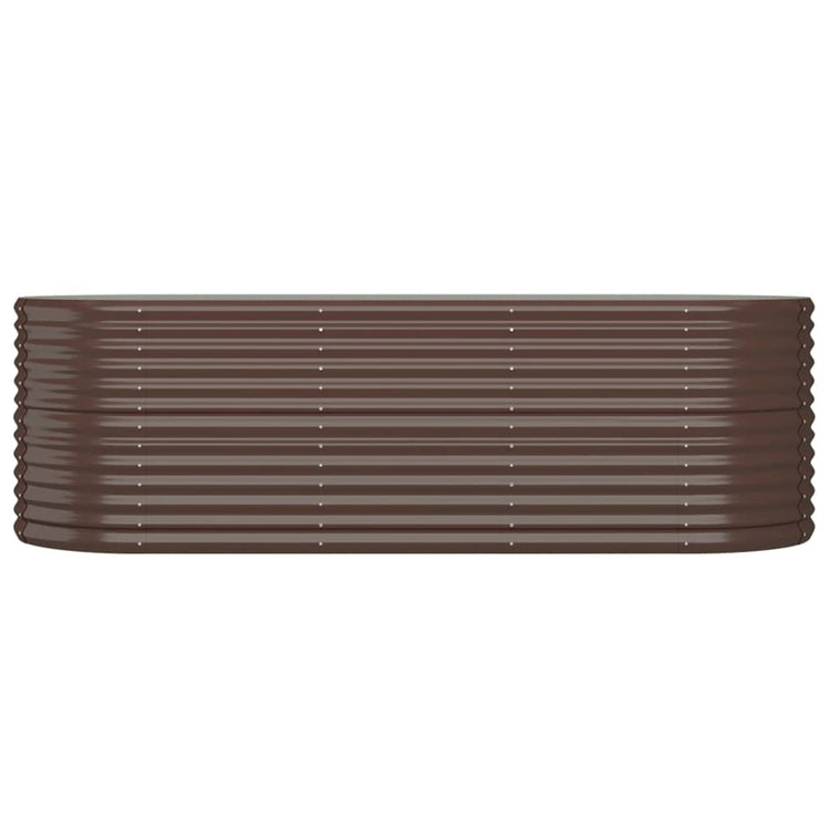 VIDAXL -Planungsbox 224x80x68 cm Pulver -Stahlbraun