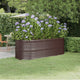 VIDAXL -Planungsbox 224x80x68 cm Pulver -Stahlbraun