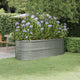 VIDAXL -Planungsbox 224x80x68 cm Pulver -Stahl Silber gefärbt