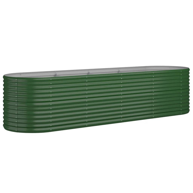 VIDAXL -Planungsbox 296x80x68 cm Pulver -Stahlgrün