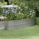 VIDAXL -Planungsbox 296x80x68 cm Pulver -Stahl Silber gefärbt