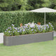 VIDAXL -Pflanzer 368x80x68 cm Pulver -Stahl grau