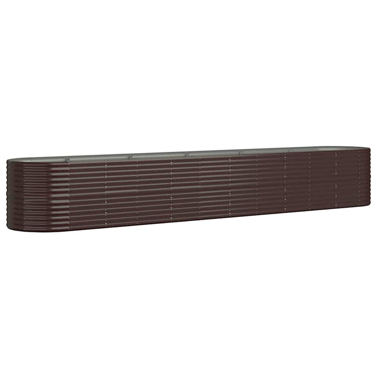VIDAXL -Planungsbox 440x80x68 cm Pulver -Stahlbraun