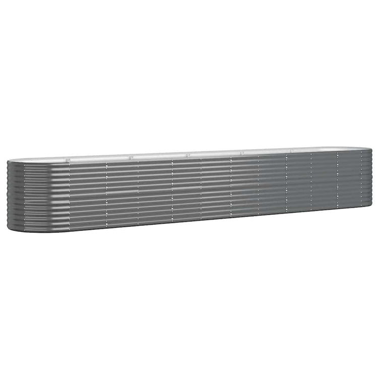 VIDAXL -Planungsbox 440x80x68 cm Pulver -beschichteter Stahl -Anthrazit -Verschärfen