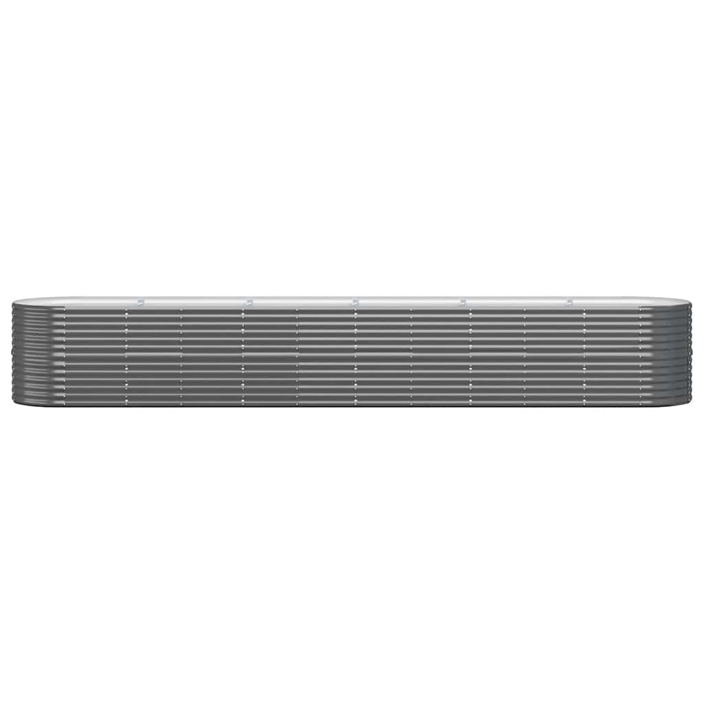 VIDAXL -Planungsbox 440x80x68 cm Pulver -beschichteter Stahl -Anthrazit -Verschärfen