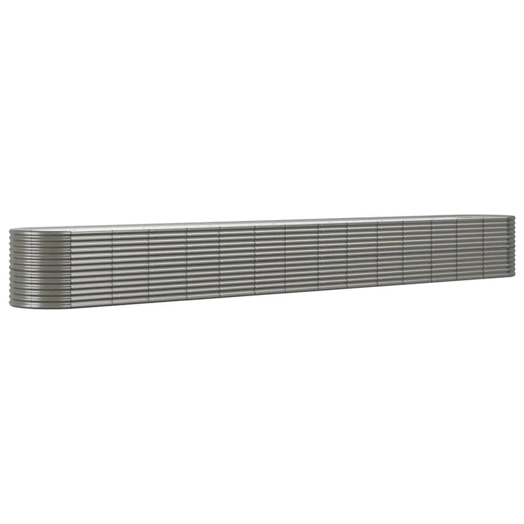 VIDAXL -Planungsbox 620x80x68 cm Pulver -bewegtes Stahlgrau grau