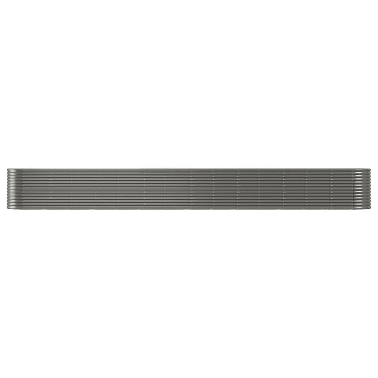 VIDAXL -Planungsbox 620x80x68 cm Pulver -bewegtes Stahlgrau grau