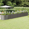 VIDAXL -Planungsbox 620x80x68 cm Pulver -bewegtes Stahlgrau grau