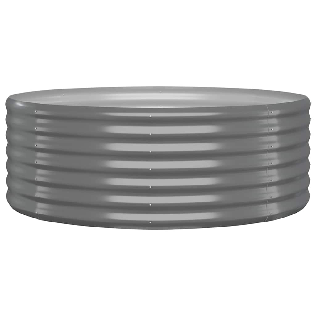 VIDAXL -Planungsbox 100x100x36 cm Pulver -Stahl grau