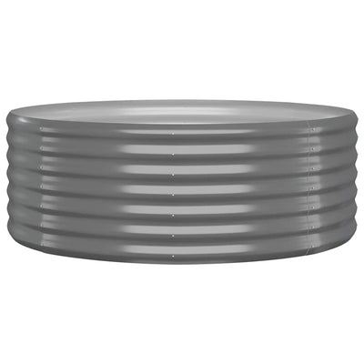 VIDAXL -Planungsbox 100x100x36 cm Pulver -Stahl grau