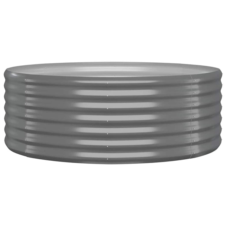 VIDAXL -Planungsbox 100x100x36 cm Pulver -Stahl grau