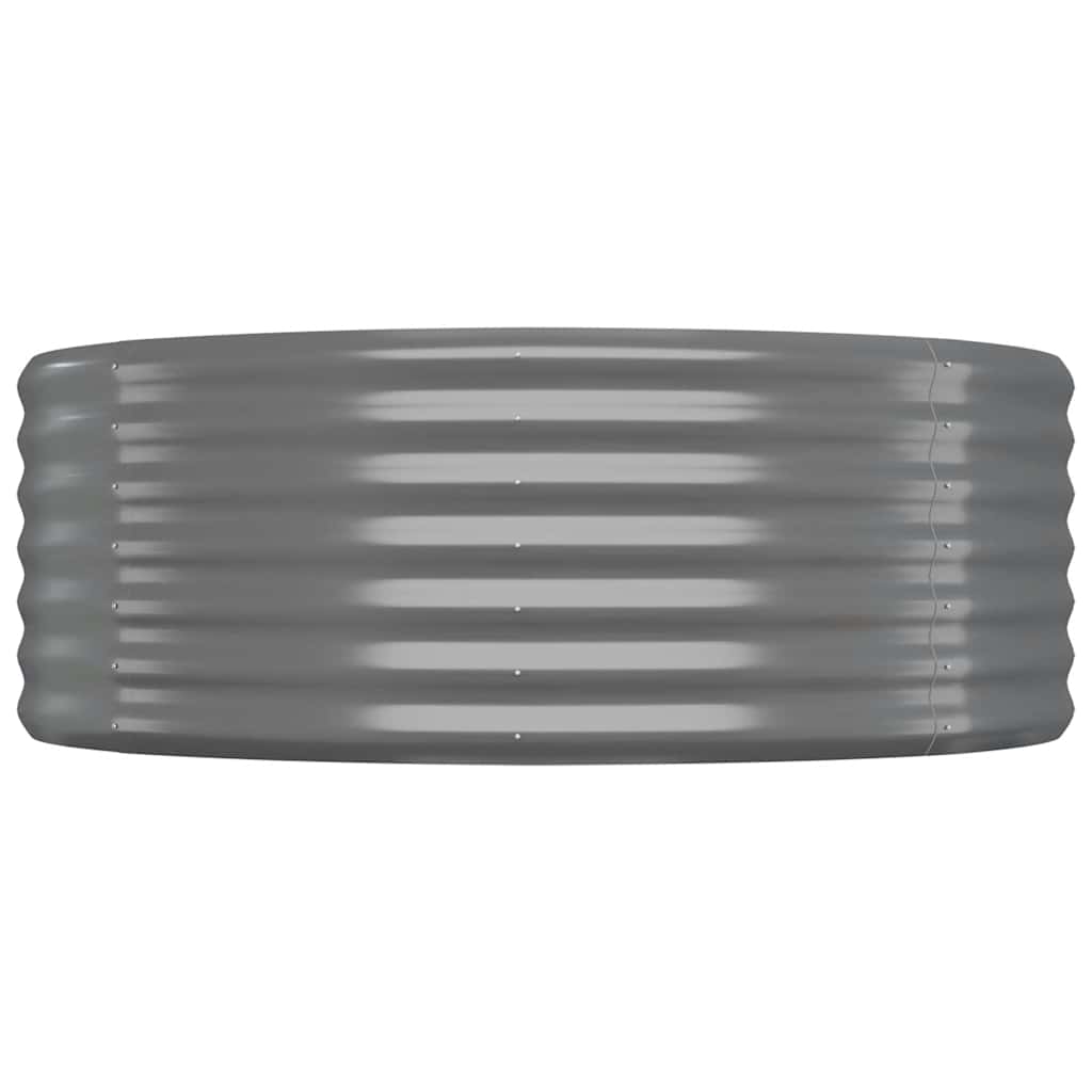VIDAXL -Planungsbox 100x100x36 cm Pulver -Stahl grau