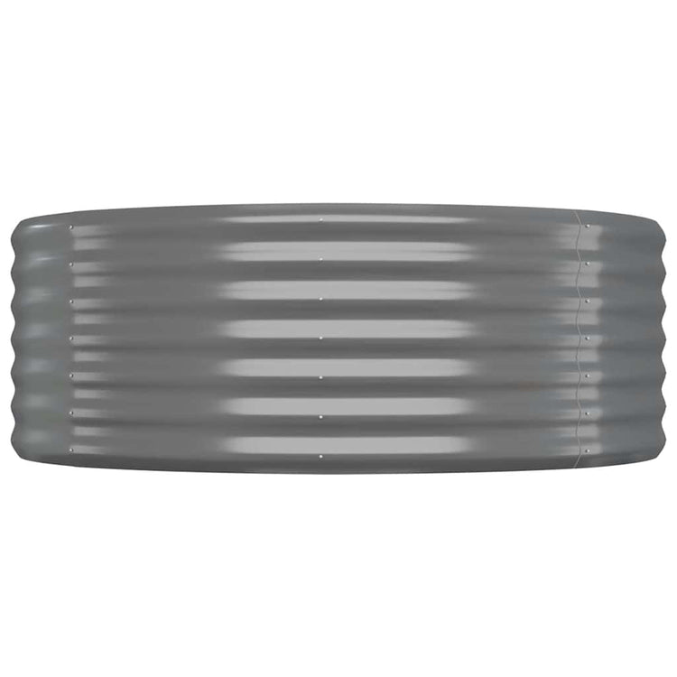 VIDAXL -Planungsbox 100x100x36 cm Pulver -Stahl grau