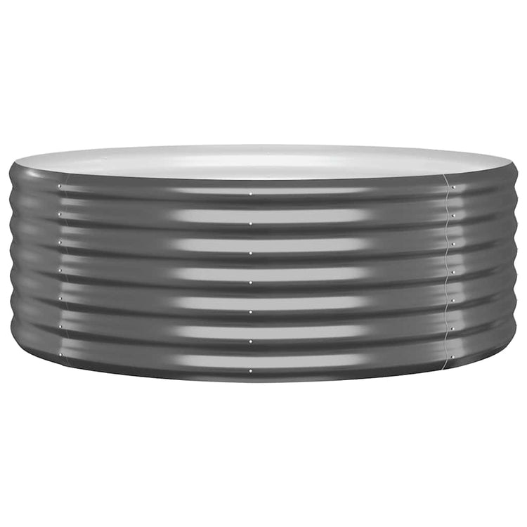 VIDAXL -Planungsbox 100x100x36 cm Pulver -bezogener Stahl -Anthrazit -Verschärft