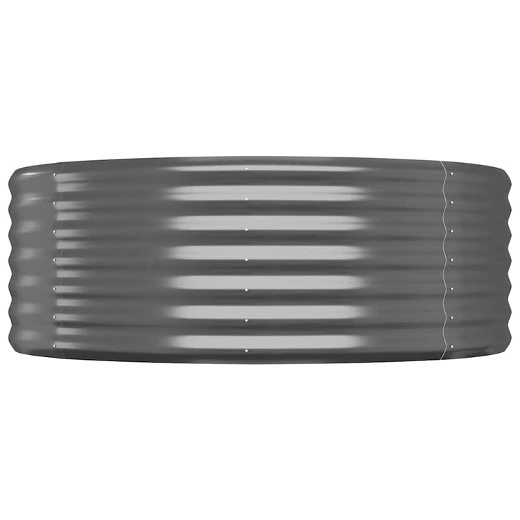 VIDAXL -Planungsbox 100x100x36 cm Pulver -bezogener Stahl -Anthrazit -Verschärft