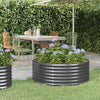 VIDAXL -Planungsbox 100x100x36 cm Pulver -bezogener Stahl -Anthrazit -Verschärft