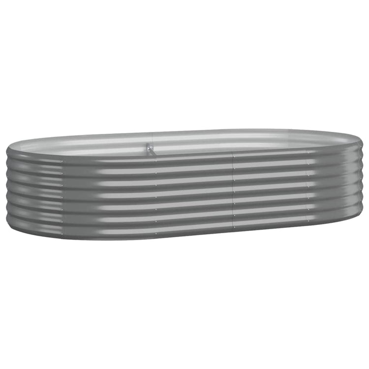 VIDAXL -Planungsbox 175x100x36 cm Pulver -Stahl grau