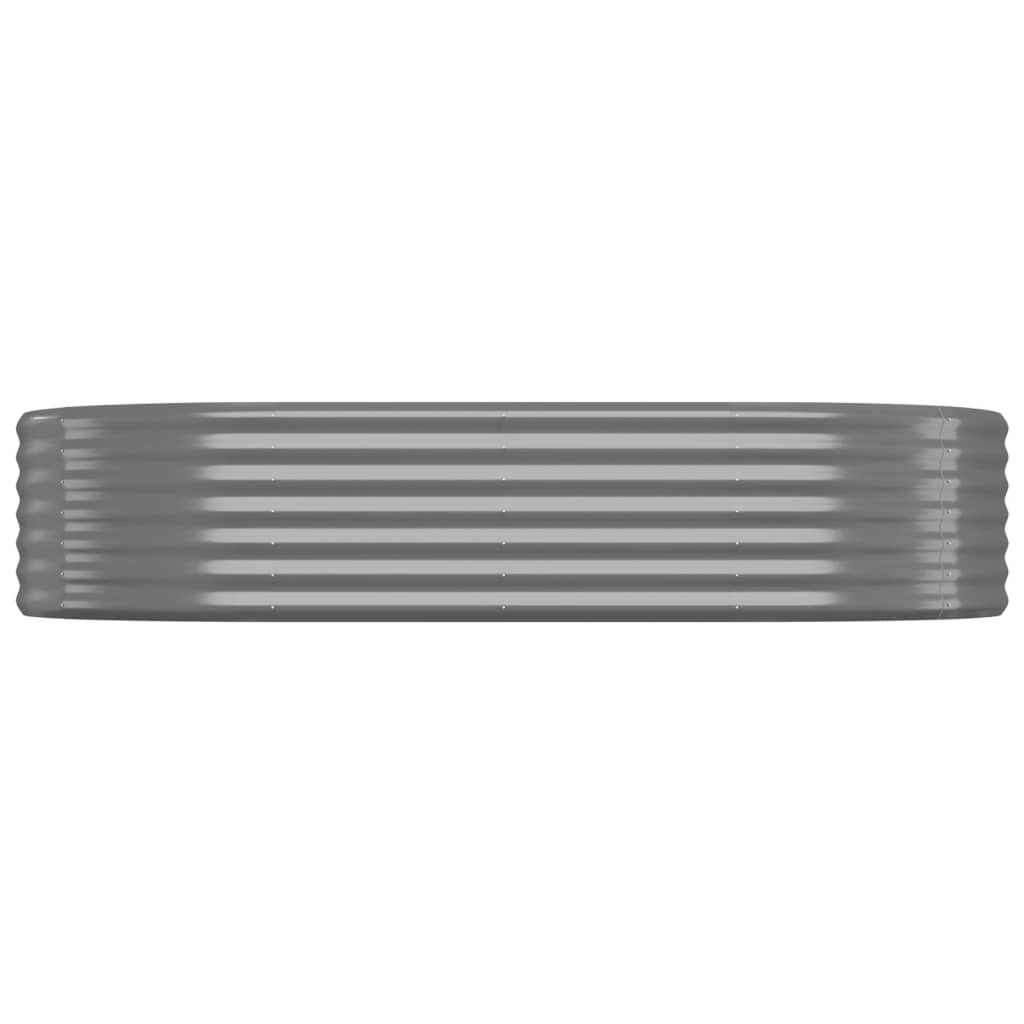 VIDAXL -Planungsbox 175x100x36 cm Pulver -Stahl grau