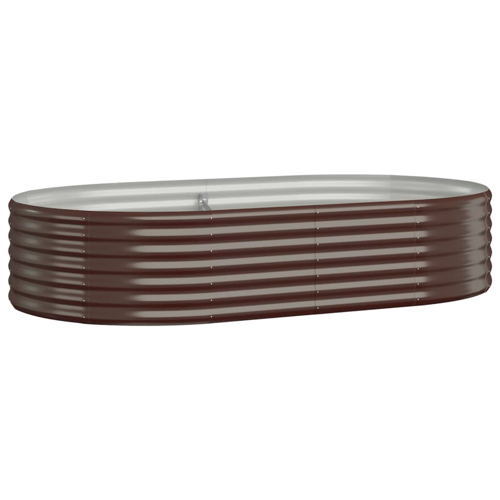 VIDAXL -Planungsbox 175x100x36 cm Pulver -bewegtem Stahlbraun