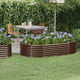 VIDAXL -Planungsbox 175x100x36 cm Pulver -bewegtem Stahlbraun
