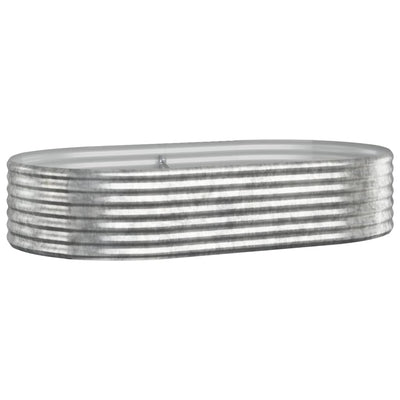 VIDAXL -Planungsbox 175x100x36 cm Pulver -Stahl Silber gefärbt