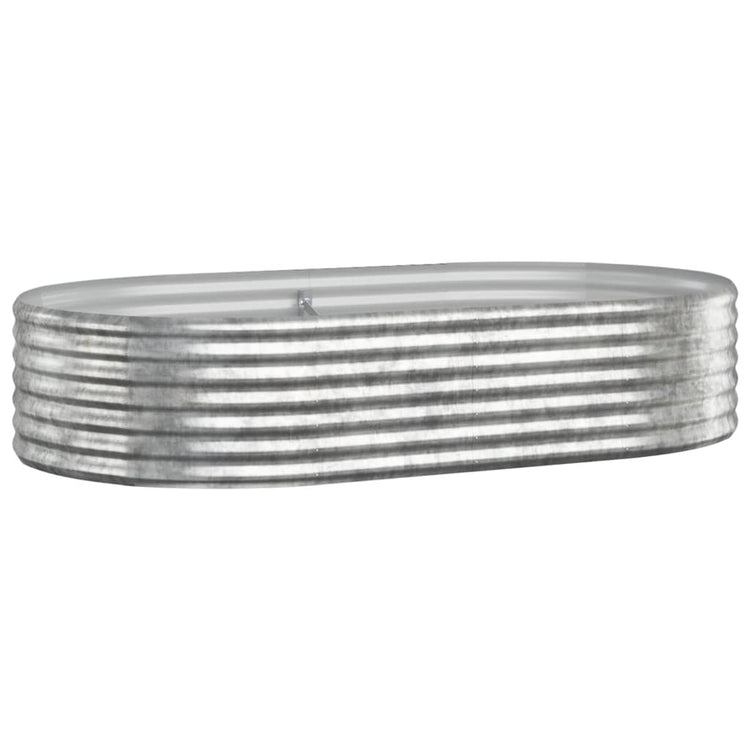 VIDAXL -Planungsbox 175x100x36 cm Pulver -Stahl Silber gefärbt