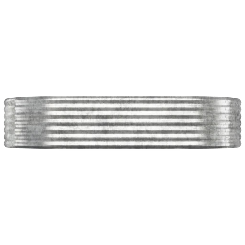 VIDAXL -Planungsbox 175x100x36 cm Pulver -Stahl Silber gefärbt