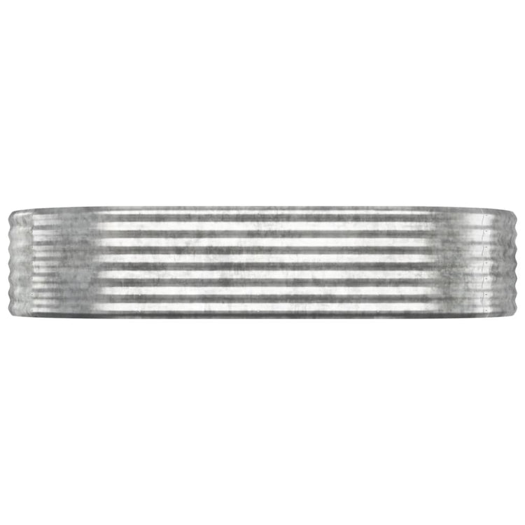 VIDAXL -Planungsbox 175x100x36 cm Pulver -Stahl Silber gefärbt