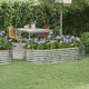 VIDAXL -Planungsbox 175x100x36 cm Pulver -Stahl Silber gefärbt