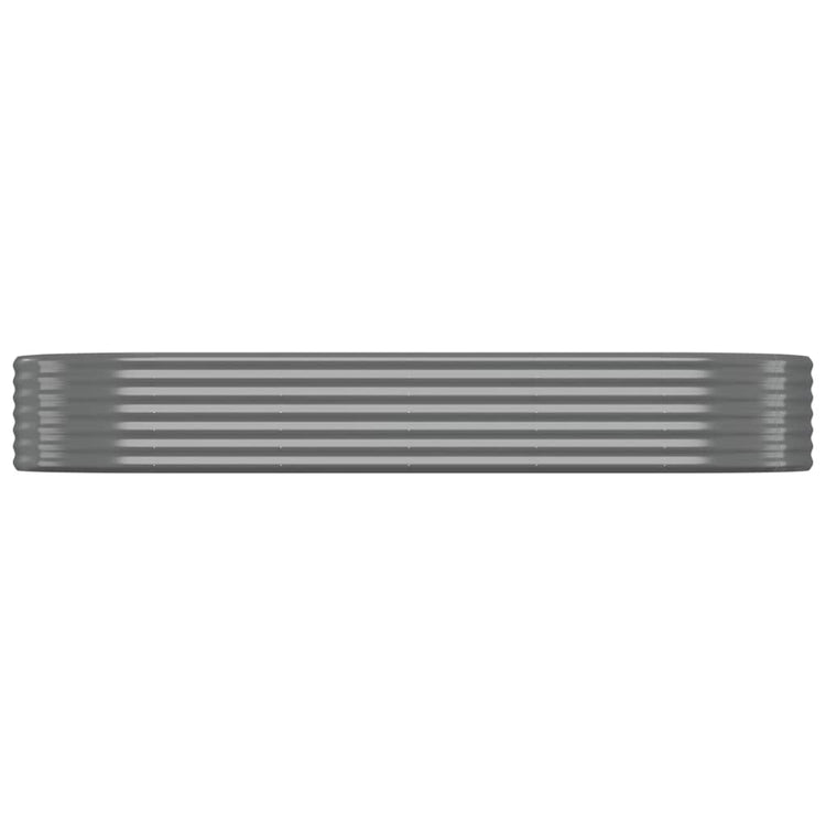 VIDAXL -Planungsbox 249x100x36 cm Pulver -Stahl grau