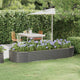 VIDAXL -Planungsbox 249x100x36 cm Pulver -Stahl grau