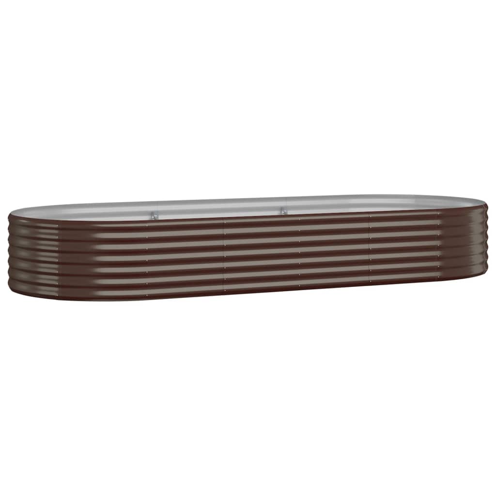 VIDAXL -Planungsbox 249x100x36 cm Pulver -Stahlbraun