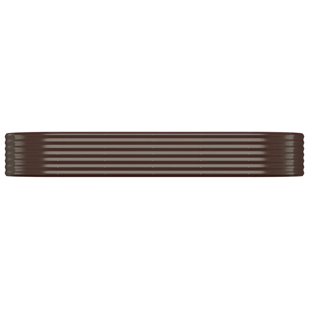 VIDAXL -Planungsbox 249x100x36 cm Pulver -Stahlbraun
