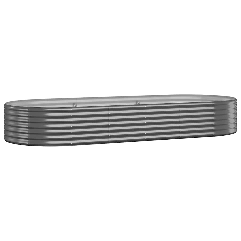 VIDAXL -Planungsbox 249x100x36 cm Pulver -beschichteter Stahl -Anthrazit -Verschärfen