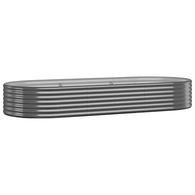 VIDAXL -Planungsbox 249x100x36 cm Pulver -beschichteter Stahl -Anthrazit -Verschärfen