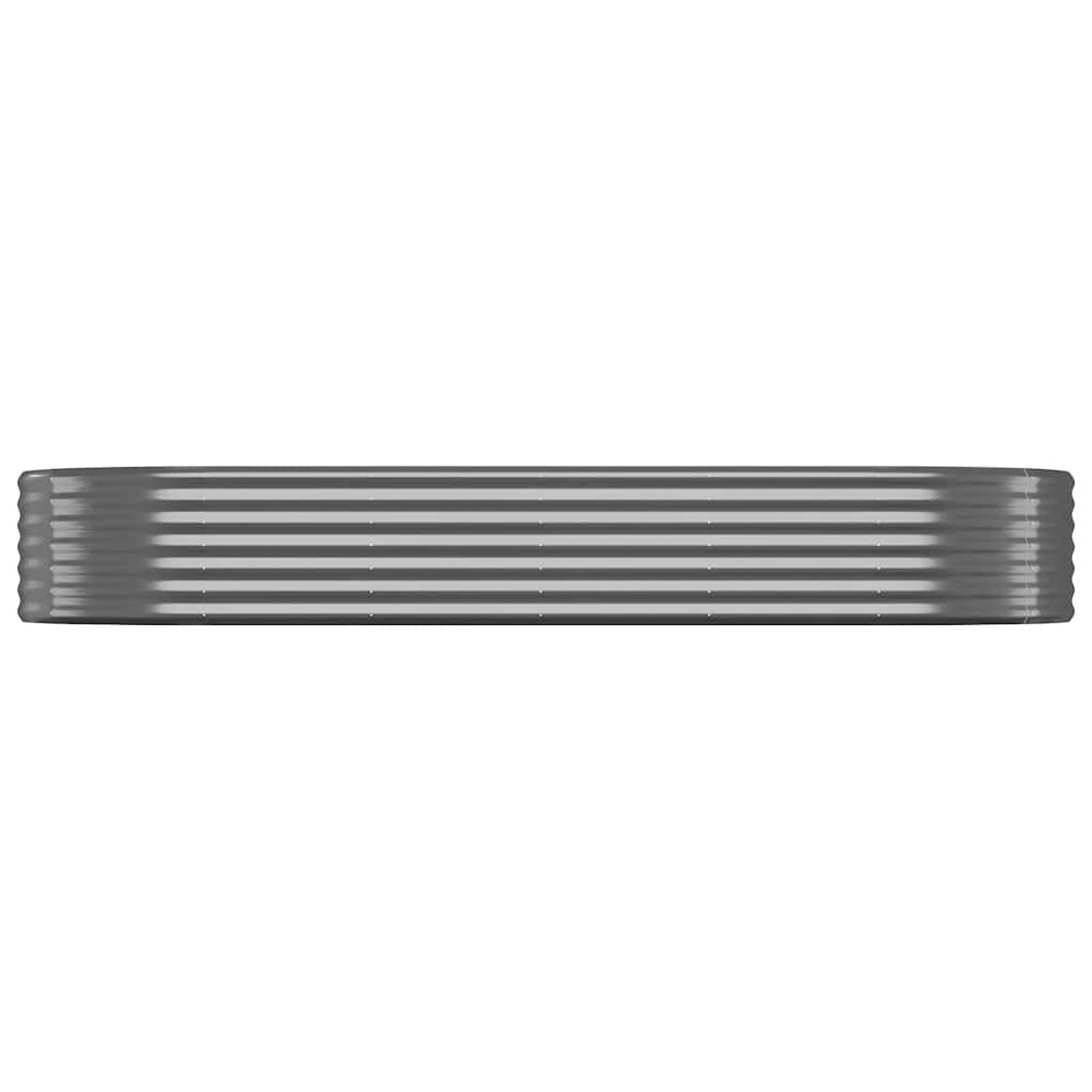 VIDAXL -Planungsbox 249x100x36 cm Pulver -beschichteter Stahl -Anthrazit -Verschärfen