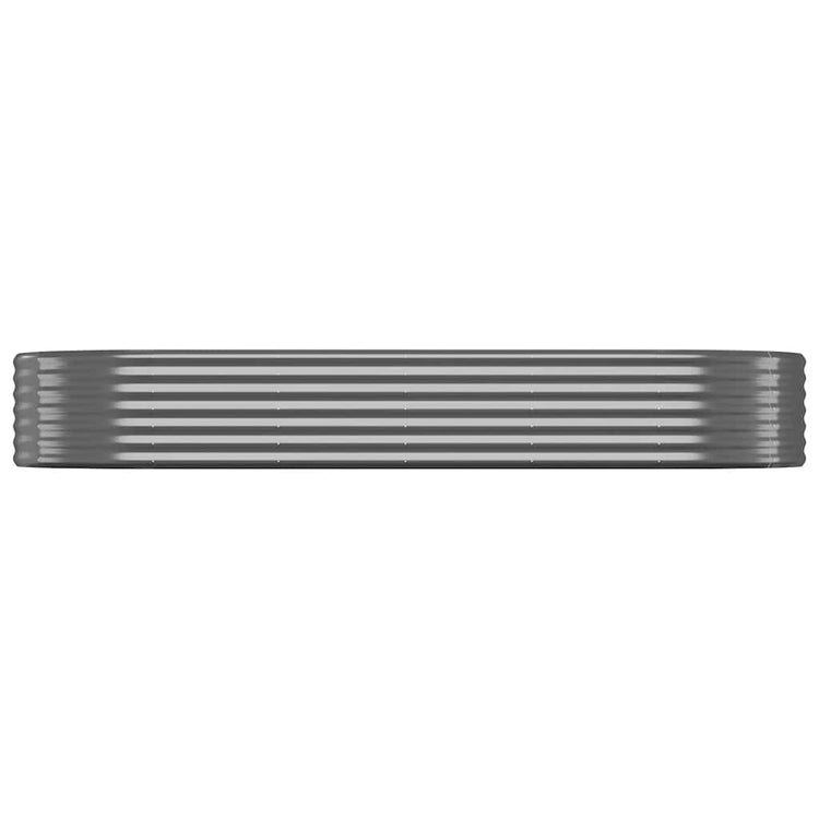 VIDAXL -Planungsbox 249x100x36 cm Pulver -beschichteter Stahl -Anthrazit -Verschärfen