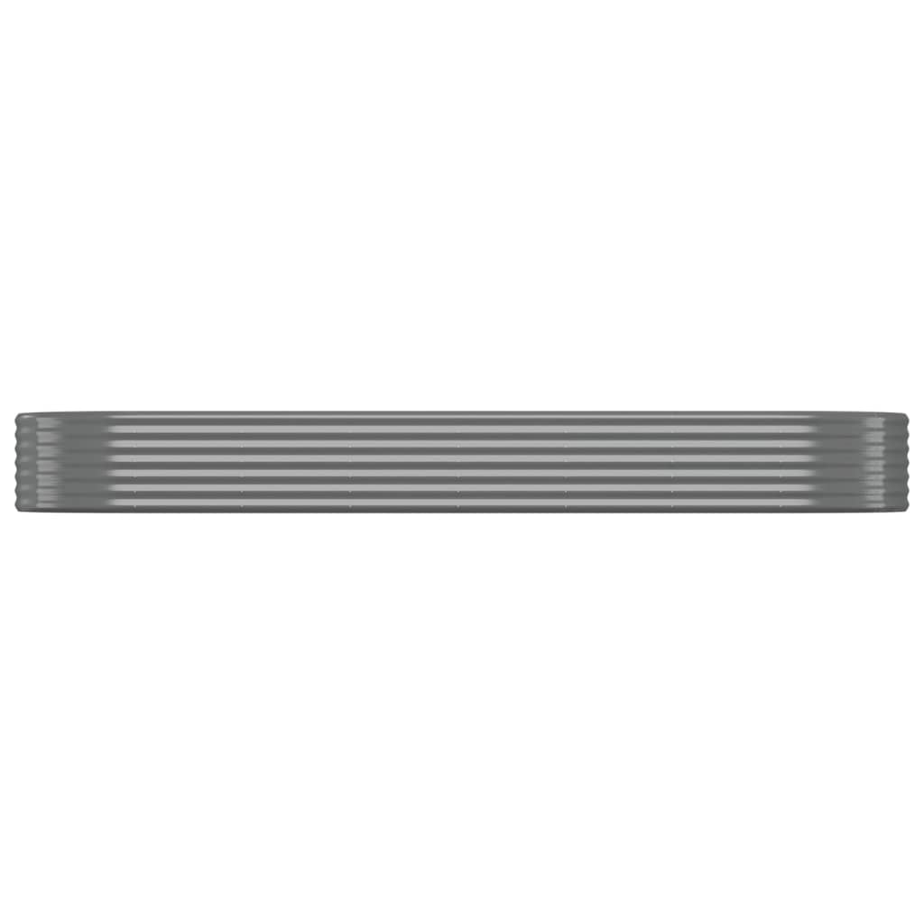 Vidaxx planter 322x100x36 cm galvanized steel gray