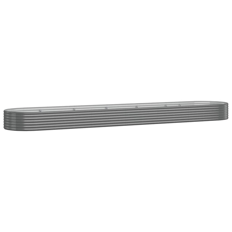 VIDAXL -Planungsbox 507x100x36 cm Pulver -Stahl grau