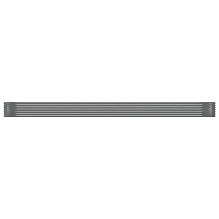 VIDAXL -Planungsbox 507x100x36 cm Pulver -Stahl grau