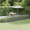 VIDAXL -Planungsbox 507x100x36 cm Pulver -Stahl grau