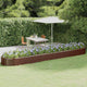 VIDAXL -Planungsbox 507x100x36 cm Pulver -bezogener Stahlbraun