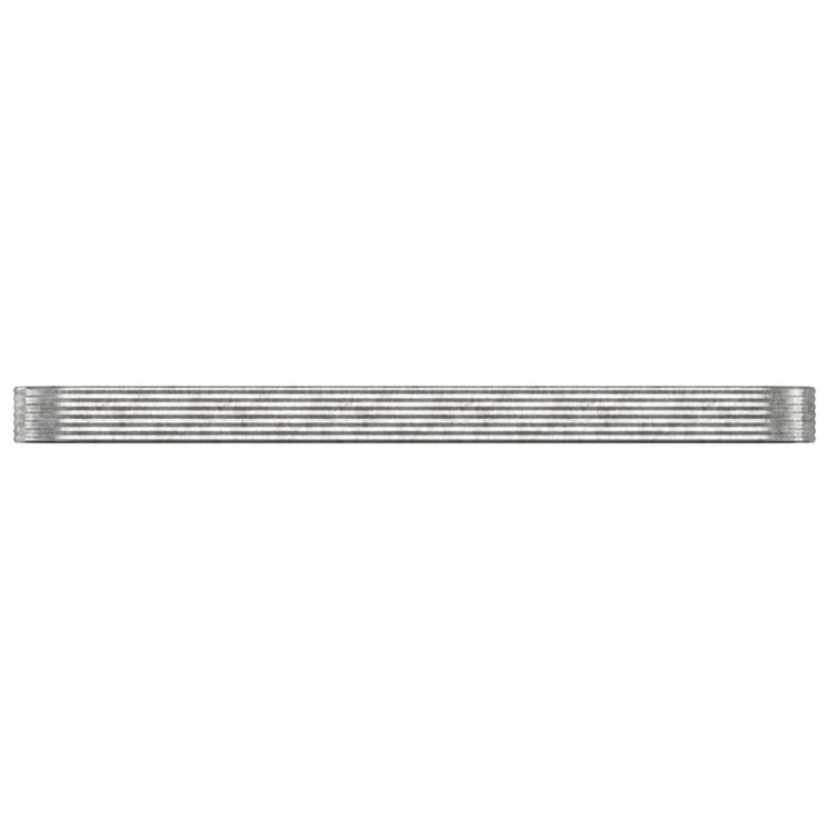 VIDAXL -Planungsbox 507x100x36 cm Pulver -Stahl Silber gefärbt