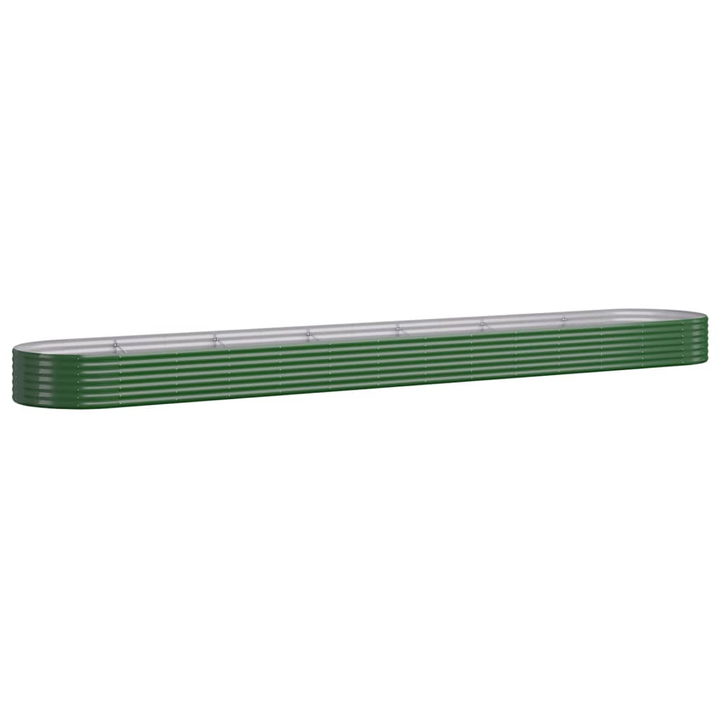VIDAXL -Planungsbox 544x100x36 cm Pulver -Stahlgrün