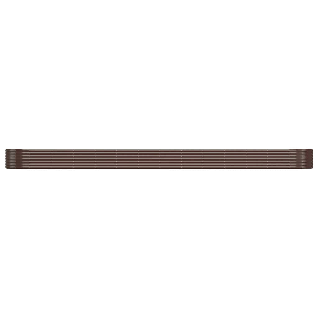 VIDAXL -Planungsbox 544x100x36 cm Pulver -Stahlbraun