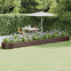 VIDAXL -Planungsbox 544x100x36 cm Pulver -Stahlbraun