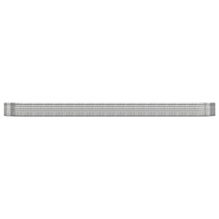VIDAXL -Planungsbox 544x100x36 cm Pulver -Stahl Silber gefärbt